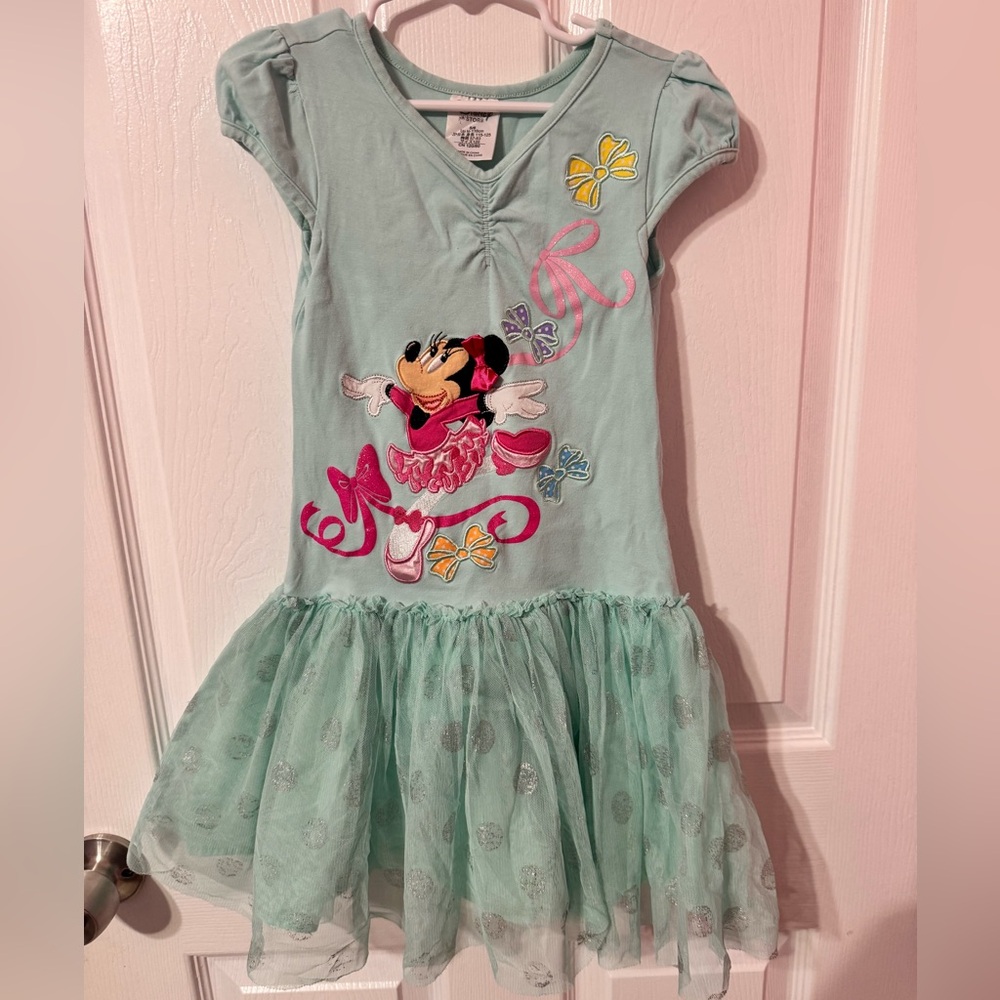 Disney Mint Green Minnie Mouse Dress size 5/6